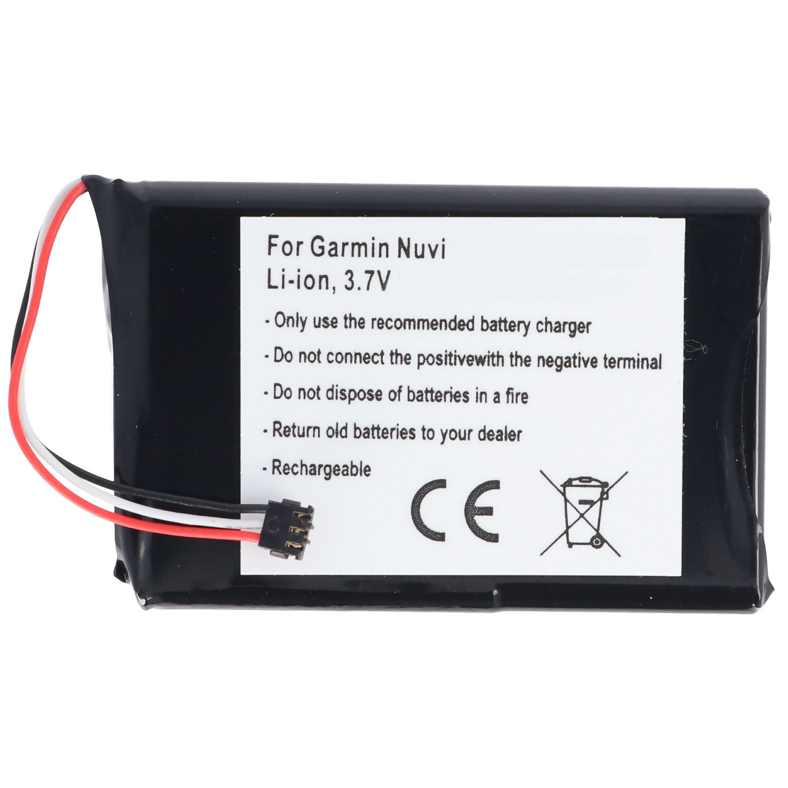 Garmin vervangende Li-ion batterij voor Nüvi 2300, zwart