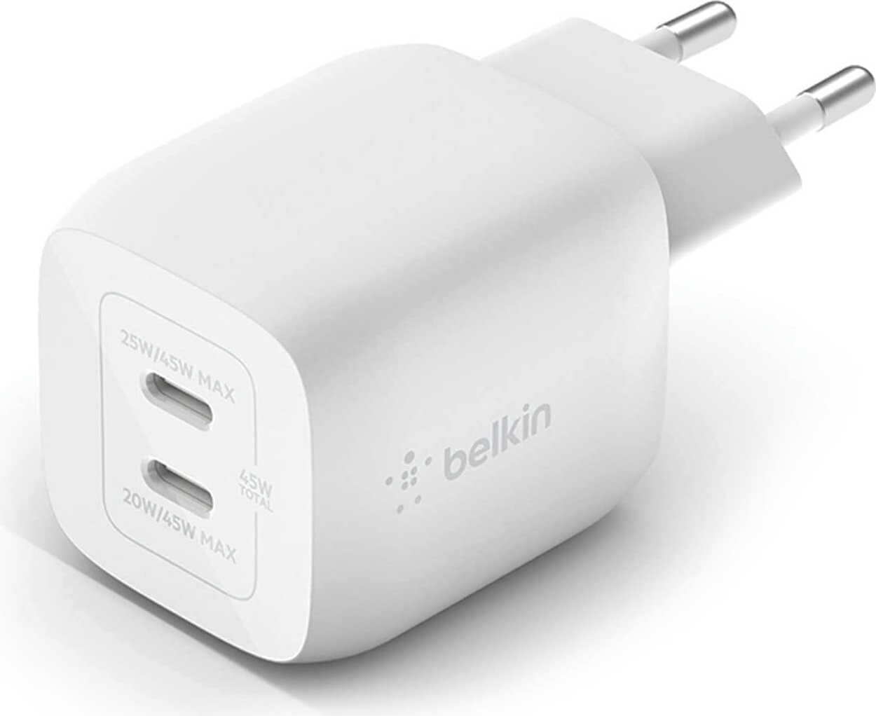 Belkin BOOST Charge USB-C 45W lader met GaN PD+PPS technologie WCH011vfWH