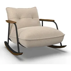 Schaukelsessel Ines Bouclé Beige
