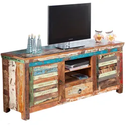 riess-ambiente TV-Board JAKARTA - 150cm bunt recyceltes Massivholz