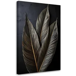 WANDBILD bananenblätter botanik