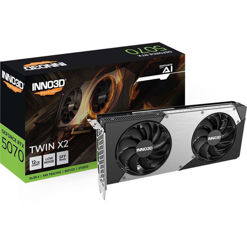 12GB INNO3D GeForce RTX 5070 Twin X2 Aktiv PCIe 5.0 x16 (Retail)