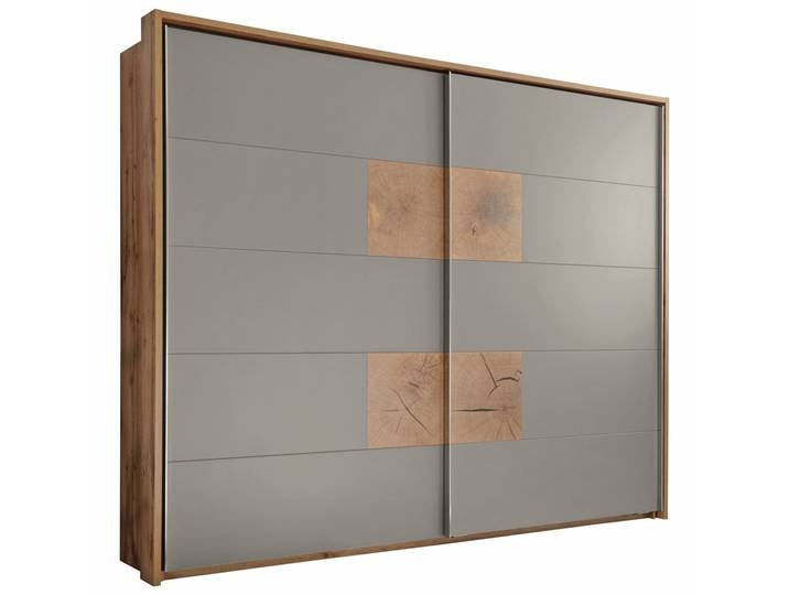Z2 Schwebetürenschrank 2-türig CAPRI, basalt, Holznachbildung