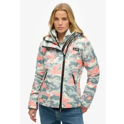 Superdry für Damen. W5011850A Windschutzjacke mit Kapuze Mountain grey (M), Lässig, Grau, Recyceltes Polyester, Nachhaltig