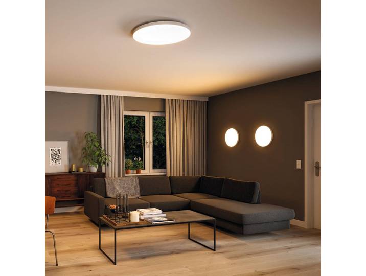 Paulmann Velora LED-Panel ZigBee CCT rund Ø 60 cm Velora, dimmbar, weiß / opal, für Wohn- / Esszimmer, Metall, Modern