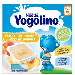 Nestle Nestlé Yogolino Melocotón y Plátano 6m 4x 100g