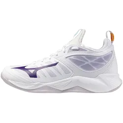 Mizuno Wave Dimension Volleyballschuhe Damen 20 - white/violet indigo/camellia rose 42