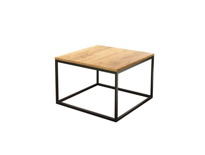 Liadomo Granada quadratischer Couchtisch aus Metall und Akazie m