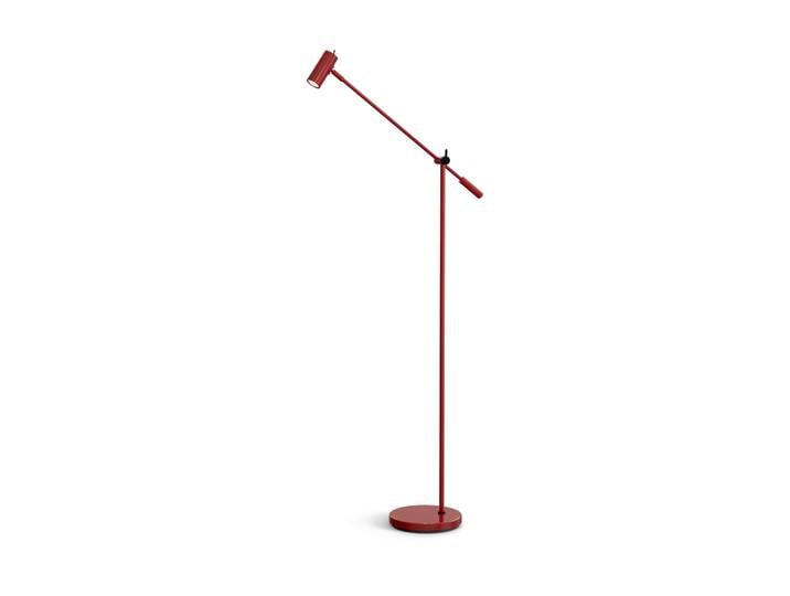 Belid Lampadaire Cato 134 cm Rouge rubis brillant-noir mat