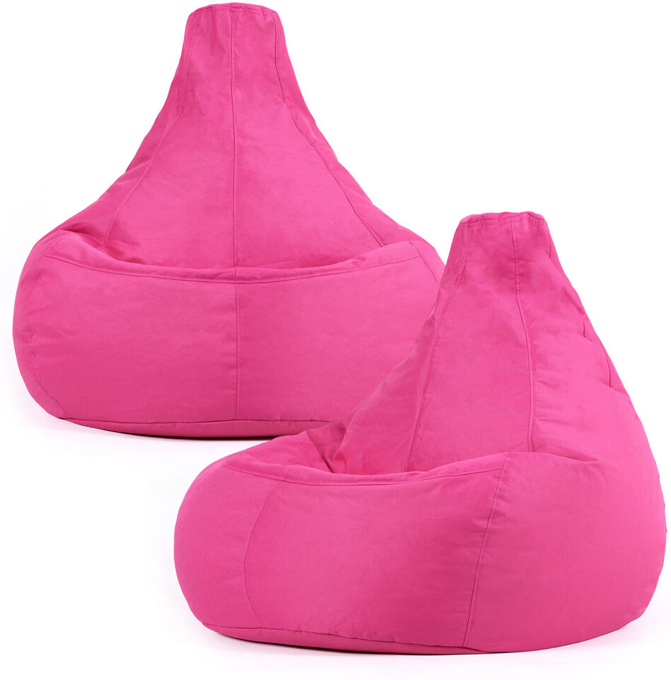 icon Dalton Medium Beanbag Outdoor Black Set of 2 Pink Medium