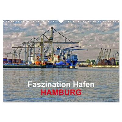 Faszination Hafen - Hamburg (Wandkalender 2027 DIN A3 quer), CALVENDO Monatskalender
