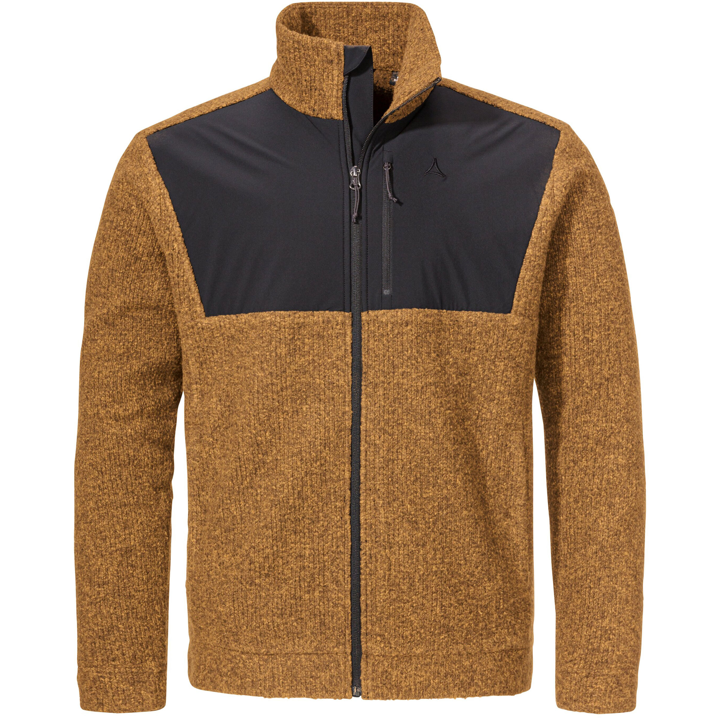 Schöffel Style Canterbury Fleece Herren Fleecejacke braun Größe XXL Trekking Isolierend Merinowolle