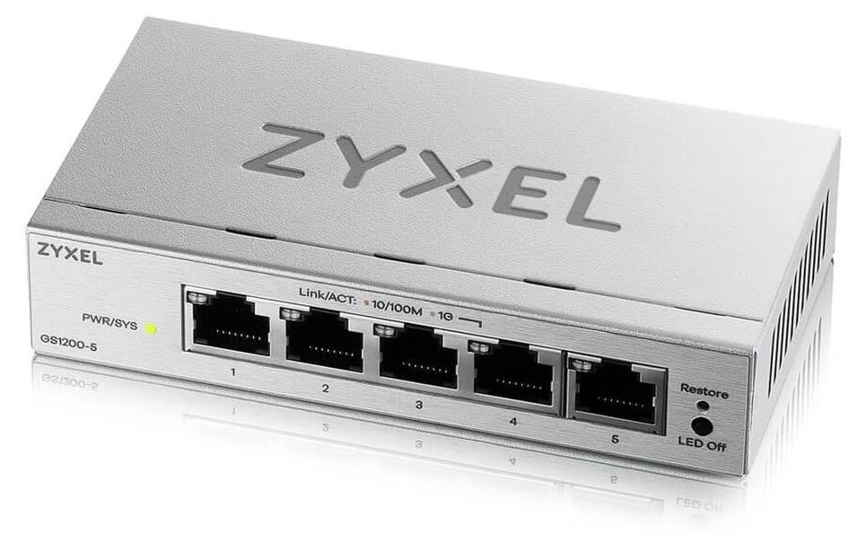 Zyxel GS1200-5V3 5-Port Gigabit Web Managed Switch