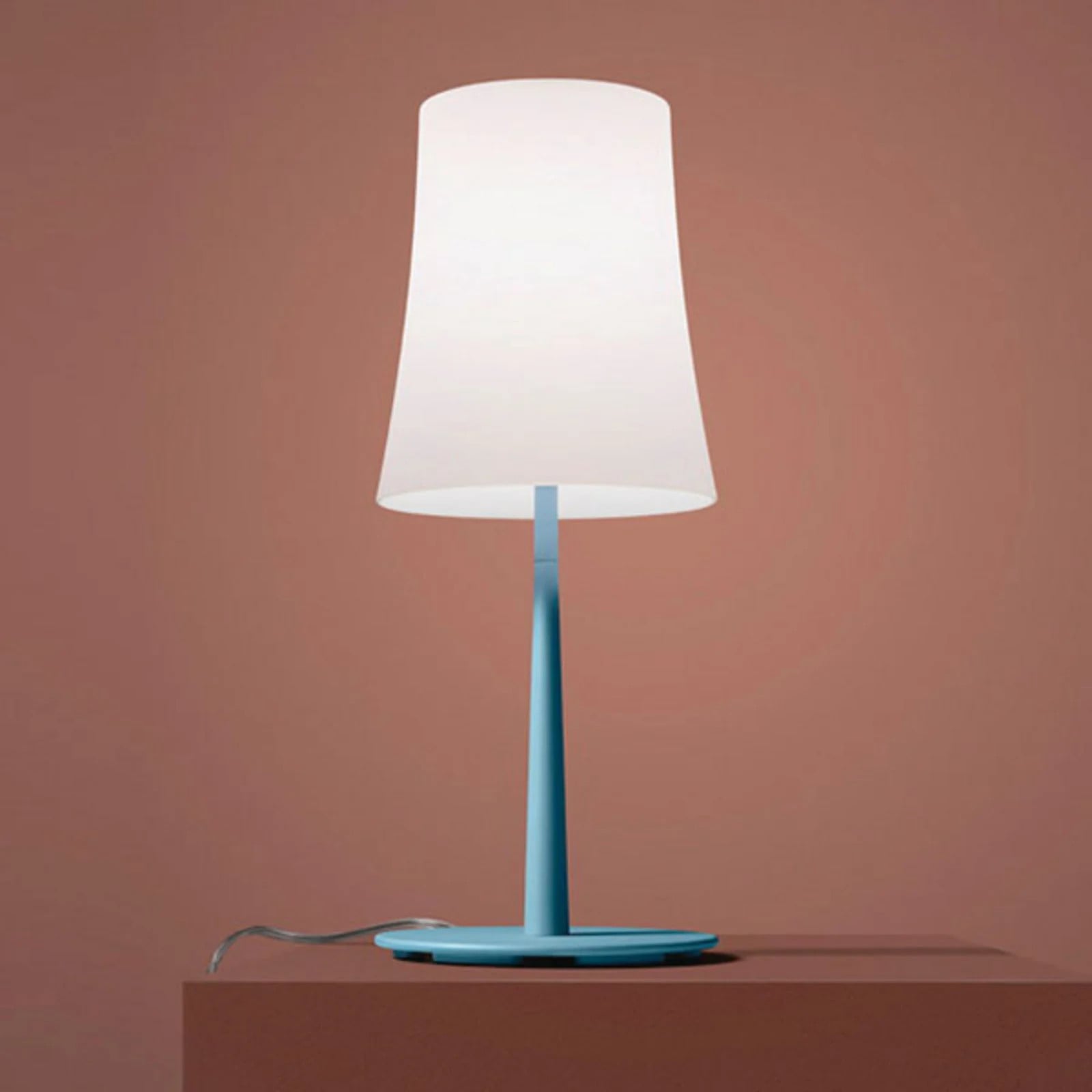 Foscarini Birdie Easy tafellamp - Opaque Light Blue - Metaal