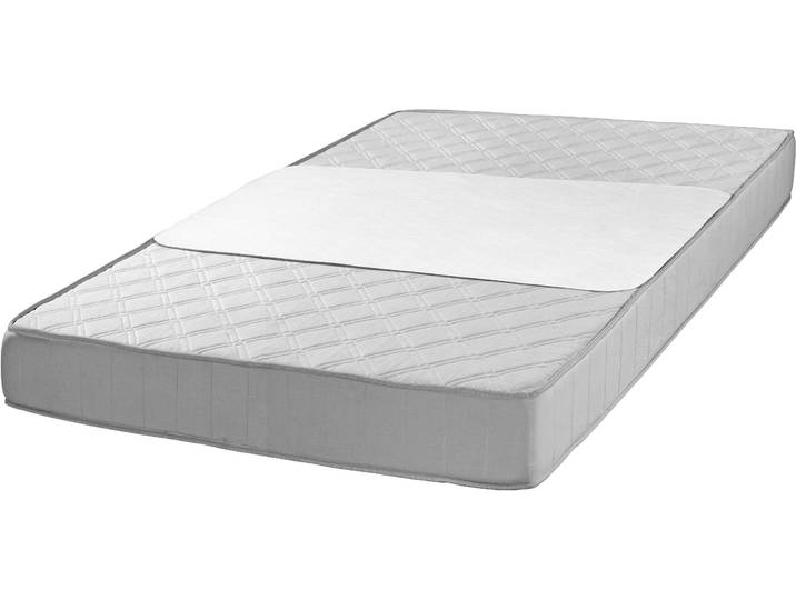 Matratzenauflage SETEX Inkontinenz-Mehrwegunterlage Generation , weiss (weiß), B:75cm L:90cm, Bezug (oben): 65% Polyester, 35% Baumwolle. Bezug (unten): 100% Baumwolle, Matratzenzubehör, Matratzenauflage, wasserdichte Matratzenauflage, Auflage mit hoher Flüssigkeitsaufnahme