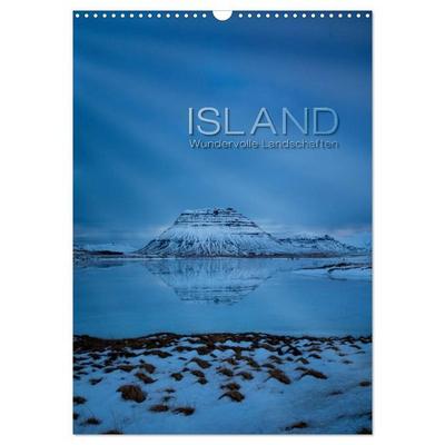 Island - Wundervolle Landschaften (Wandkalender 2027 DIN A3 hoch), CALVENDO Monatskalender