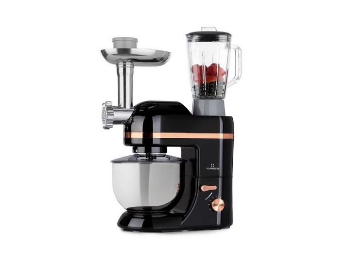 Klarstein Küchenmaschine, 1800 W, 5 l Schüssel, Knetmaschine Teigmaschine Teigknetmaschine Rührmaschine Fleischwolf