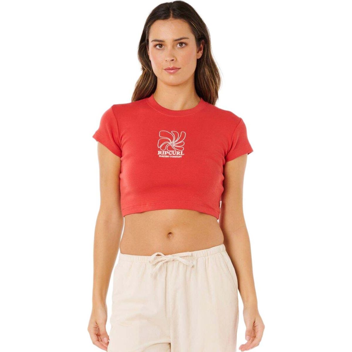RipCurl Pacific Coast Baby Tee deep red (0582) M 0MKWTE-0582-M