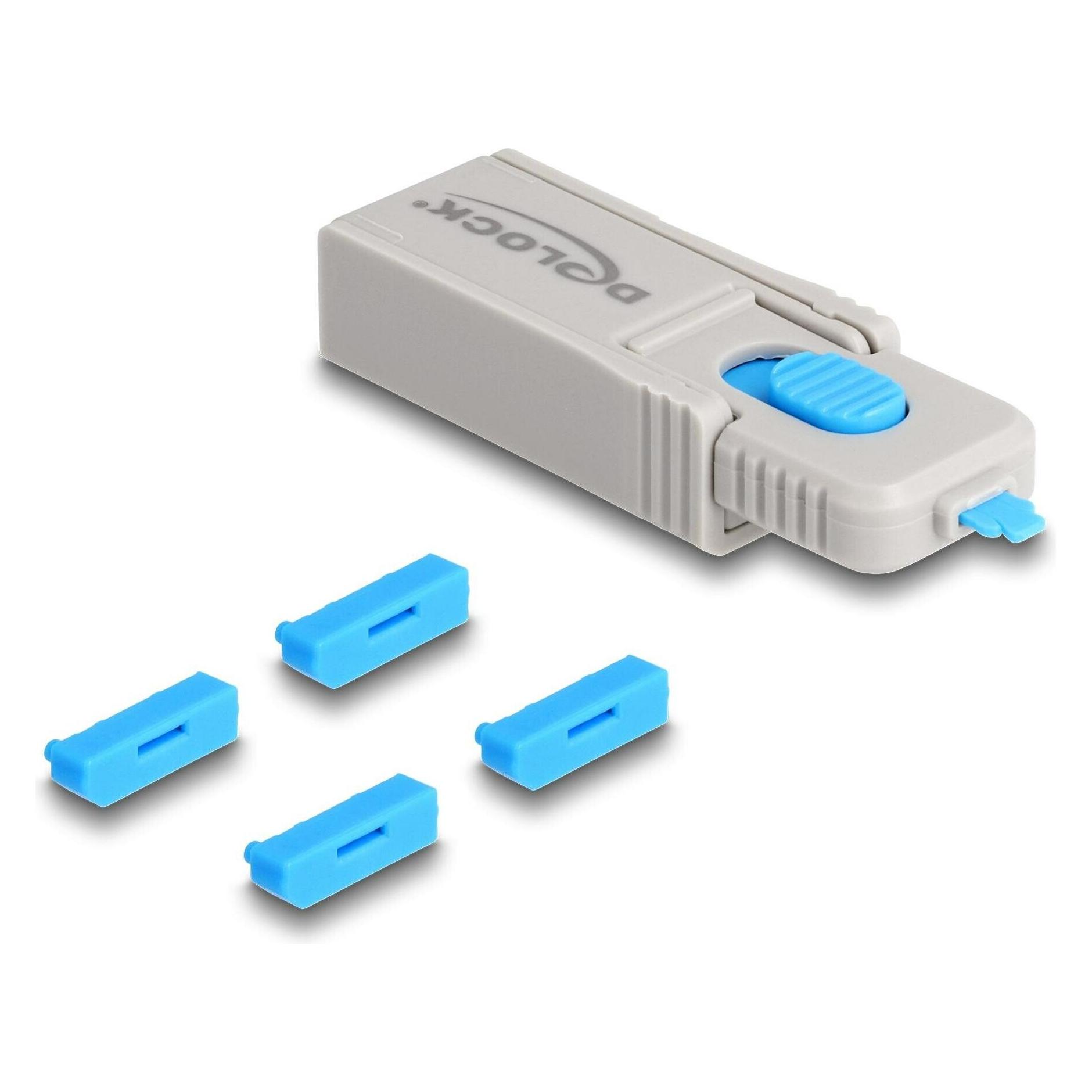 Delock DisplayPort Port Blocker Set für DisplayPort Buchsen 4 Stück (20927)