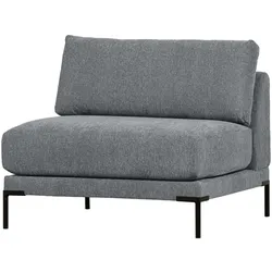 Modulsofa Couple Einzel-Element, Chenille-Stoff mit markanter Struktur, modern, Denim Blau