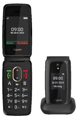 Gigaset GL795 Mobiele Telefoon, Zwart, Enkele SIM, 2,8 inch, 2 MP