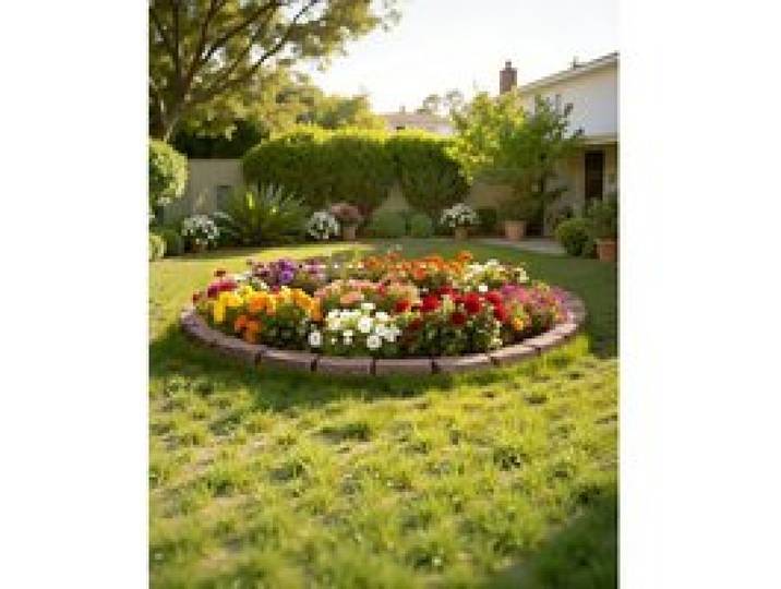 VEVOR Bordure de Jardin en Fausse Pierre, 1180x95x57 mm, Bordure de Pelouse Réaliste, Conception Modulaire, Taille d'Une Brique, avec Pointes d'Ancrage, Résistante à Décoloration, pour Allées, Marron