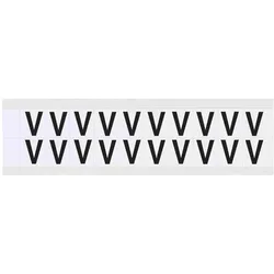 Brady, Etiketten, Identical numbers and letters