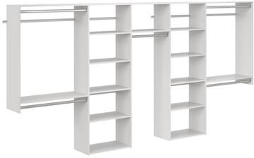 Easy Track 12 Ft. W. Basic Shared Laminate Closet Kit