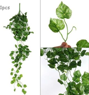 Uplift Essentials Artificial Hanging Ivy Creeper Realistic Green Leaf Garland & Hanging Vine For Home & Wedding Decor style D