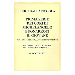 6 cori di Michelangelo Buonarroti il Giovane vol.1 (2 cori) für gem Chor a cappella Partitur, Fachbücher von Michelangelo Buonarroti, Luigi Dallapiccola