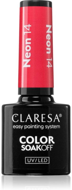 Claresa SoakOff UV/LED Color Neon gel nail polish shade NEON 14 5 g