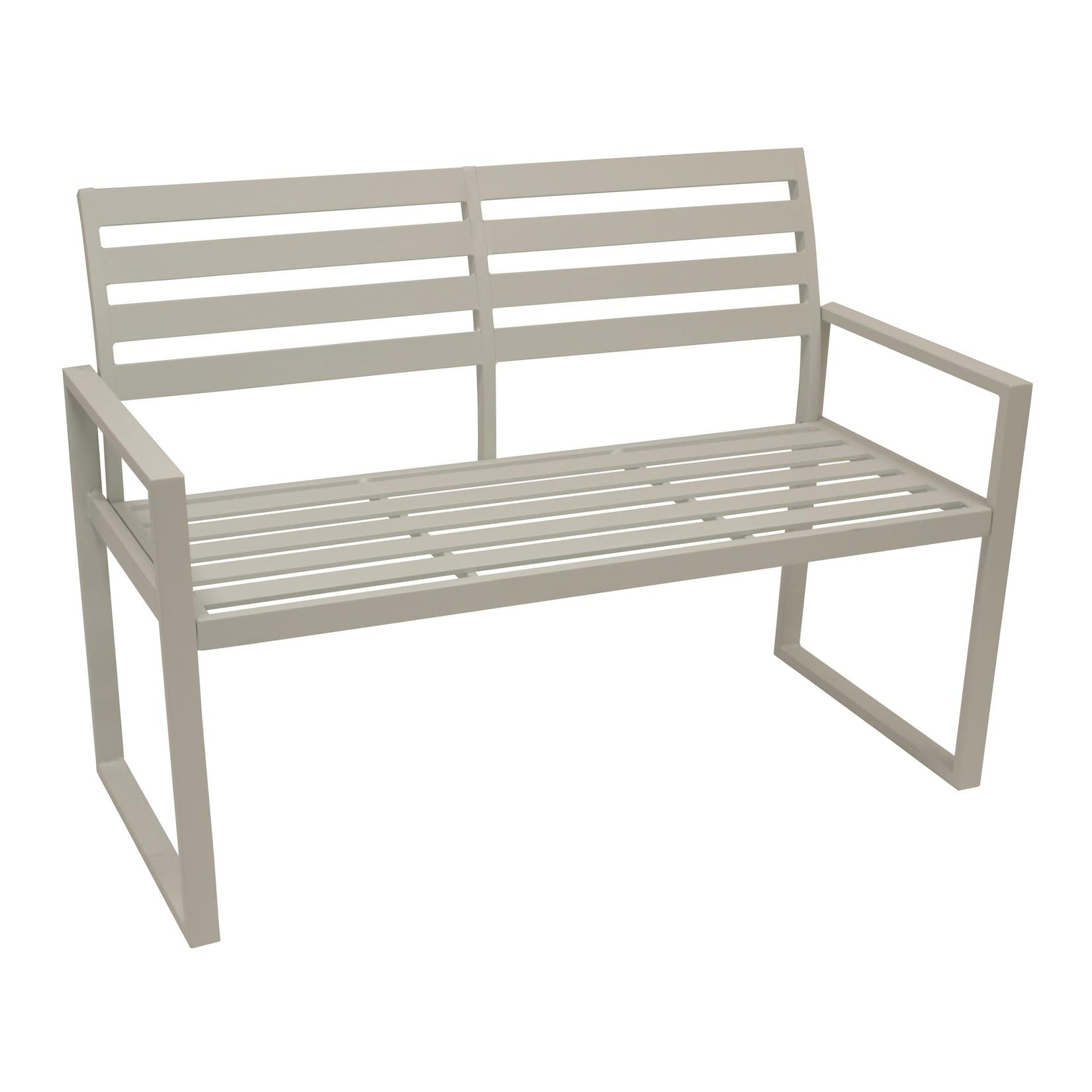 Bank 2-sitzer ATLANTA, Aluminium weiss