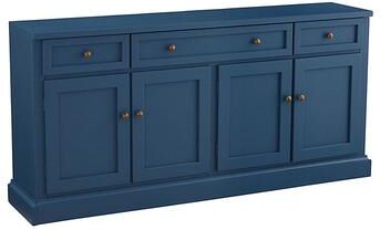 Casa Florentina Josephina Media Console - Saturated Slate Blue - Ballard Designs