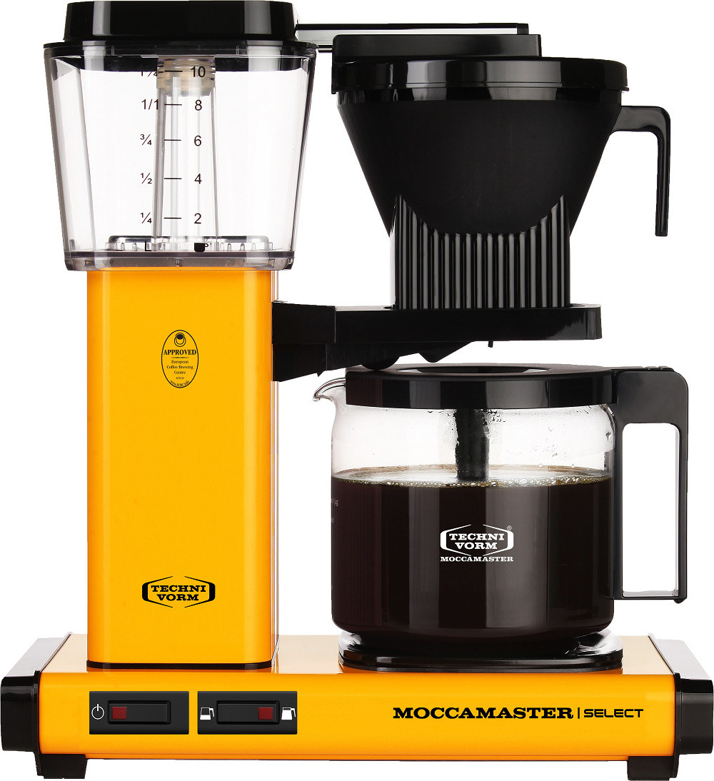 Moccamaster KBG Select koffiemachine, geel, 1,25 liter