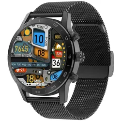 TPFNet Smart Watch / Fitness Tracker IP67 - Milanaise Armband - Android & IOS - Silber