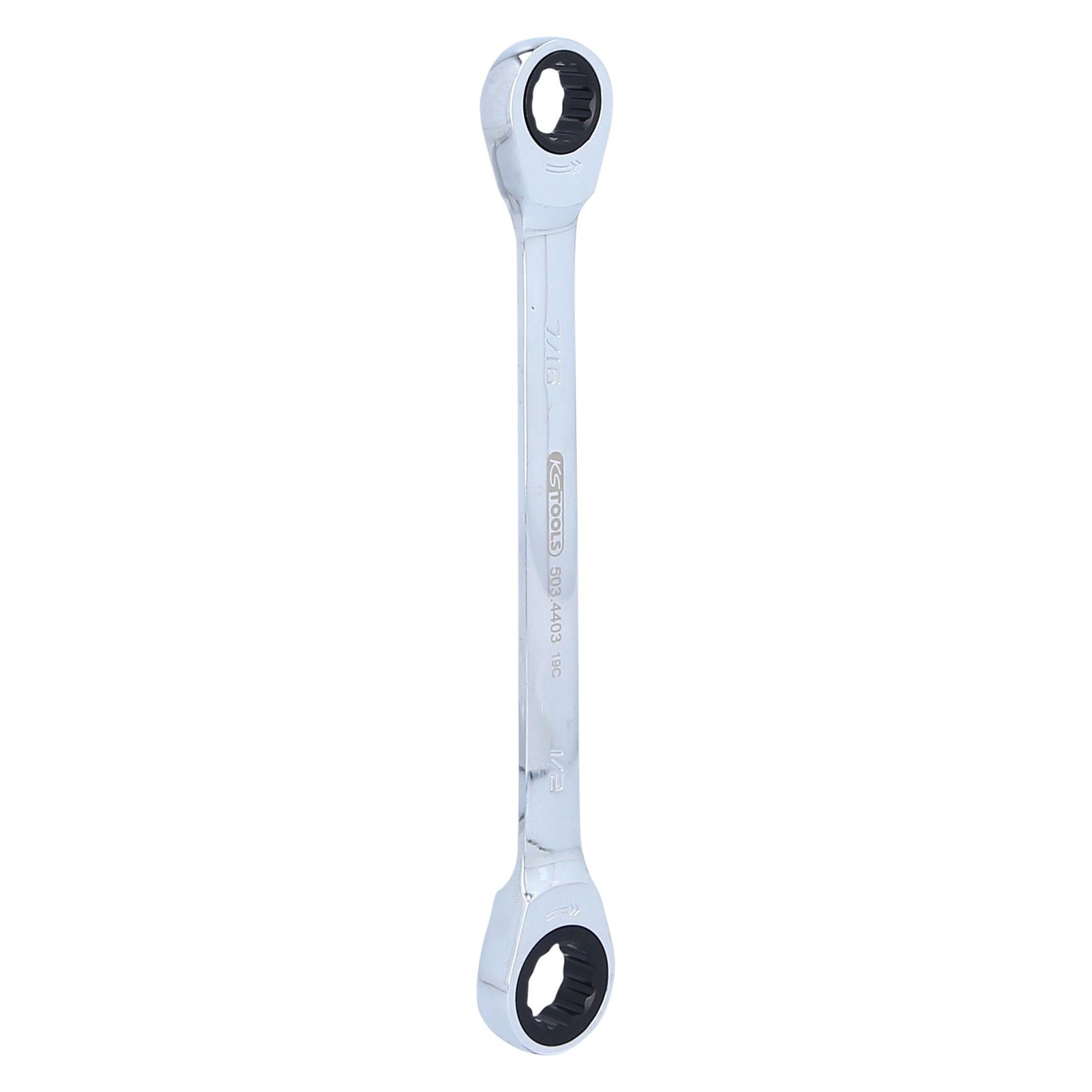 KS Tools GEARplus Doppel-Ratschenringschlüssel (1/2", 7/16") (503.4403)