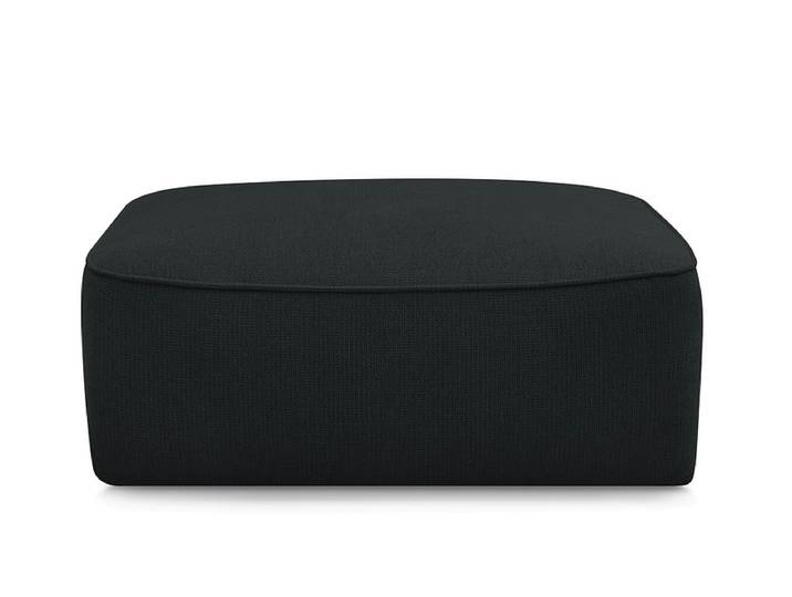 Hocker BOBOCHIC LEOPOLD 90x96x42cm stoff chiniert dunkelgrau