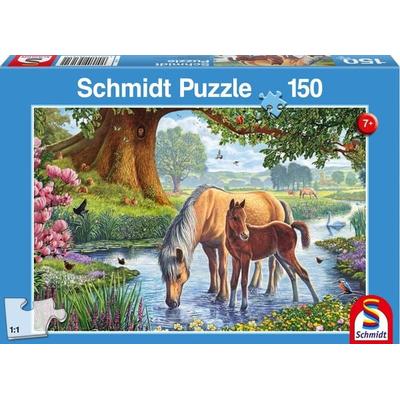 Pferde am Bach (Kinderpuzzle)