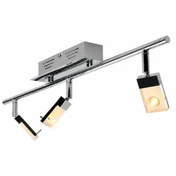 LED Decken Leuchte chrom Wohn Zimmer Beleuchtung Spot Strahler Lampe verstellbar Brilliant G16416/15