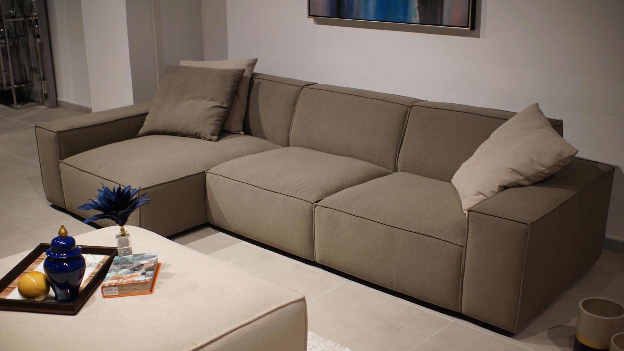 Design Ecksofa L-Form Wohnzimmer Möbel Luxus Modern Einrichtung Sofa