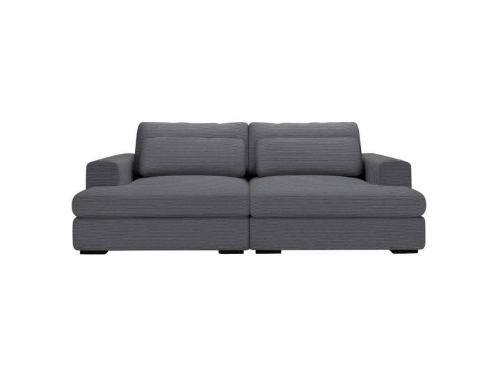 Lomoco Bigsofa, Dunkelgrau, 2-3-Sitzer, Füllung: Schaumstoff, 218x80x158 cm, Stoffauswahl, Wohnzimmer, Sofas & Couches, Sofas, Bigsofas