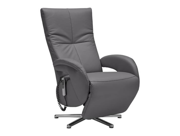Relaxsessel Leder Anthrazit