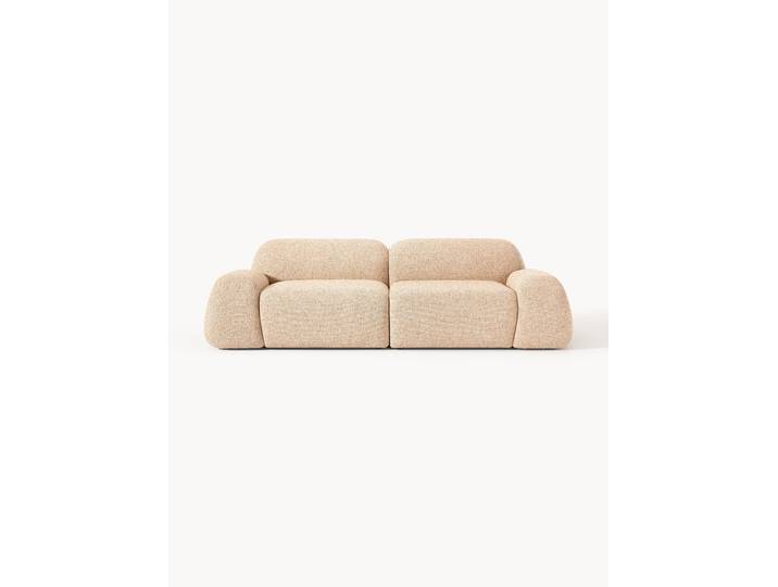 Modulares Bouclé-Sofa Wolke (3-Sitzer)