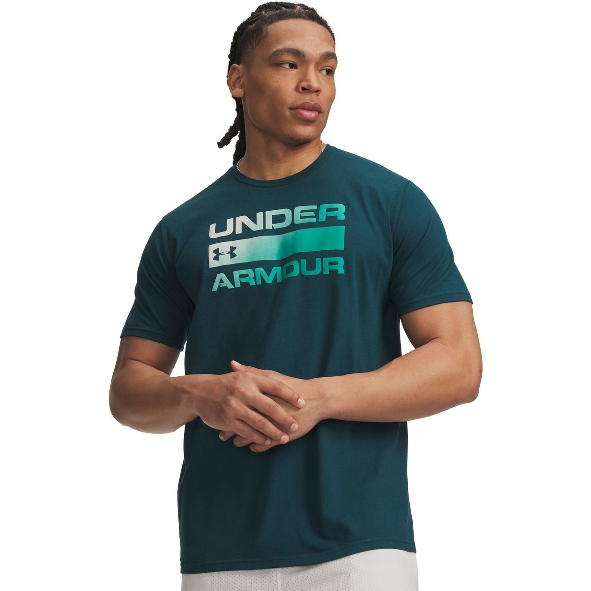 Under Armour Team Issue Wordmark SS green geode green (919) XL 1329582-919-XL
