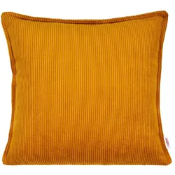 KISSENHÜLLE HYggelig No.1 kurkuma-gelb Cord-Samt 40/40 cm