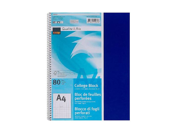 Coop Collegeblock A4 kariert