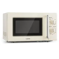 Caroline Mikrowellen-Grill 20 Ltr 700 W / 1000 W Ø 25,5cm Retro Creme