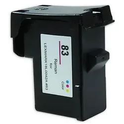 Inkadoo, Druckerpatrone, Kompatibel zu Lexmark 18LX042E / 83HC Druckkopfpatrone, color