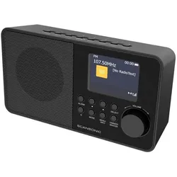 Scansonic DA220 (DAB+, FM), Radio, Schwarz