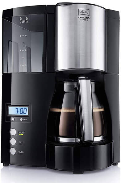 Melitta Optima Timer Black Filter Coffee Machine